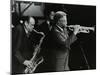 Arnett Cobb and Wallace Davenport Playing at the Capital Radio Jazz Festival, Knebworth, 1981-Denis Williams-Mounted Photographic Print