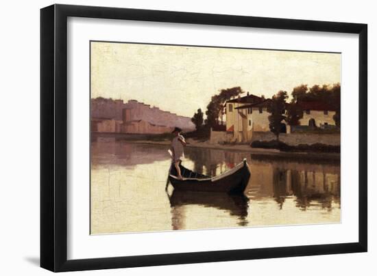 Arno at Casaccia, 1863-Giuseppe Abbati-Framed Giclee Print