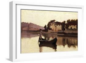 Arno at Casaccia, 1863-Giuseppe Abbati-Framed Giclee Print