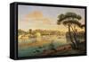 Arno at St. Nicholas Weir Bridge-Gaspar van Wittel-Framed Stretched Canvas