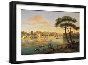 Arno at St. Nicholas Weir Bridge-Gaspar van Wittel-Framed Giclee Print