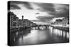 Arno in Florence-Giuseppe Torre-Stretched Canvas