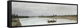 Arno Near Rovezzano-Raffaello Sorbi-Framed Stretched Canvas