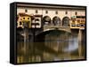 Arno River and Ponte Vecchio, Florence, UNESCO World Heritage Site, Tuscany, Italy, Europe-Richard Cummins-Framed Stretched Canvas