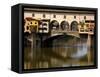 Arno River and Ponte Vecchio, Florence, UNESCO World Heritage Site, Tuscany, Italy, Europe-Richard Cummins-Framed Stretched Canvas