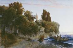 Schloss am Meer (Mord im Schloss). 1859-Arnold B?cklin-Giclee Print