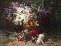 A Floral Still Life in a Wooded Landscape, 1870-Arnold Boonen-Giclee Print