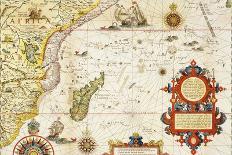 Map of East Africa and Madagascar, 1596-Arnold Florent Van Langren-Stretched Canvas