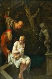 Susannah and the Elders (Oil on Copper)-Arnold Houbraken-Framed Giclee Print