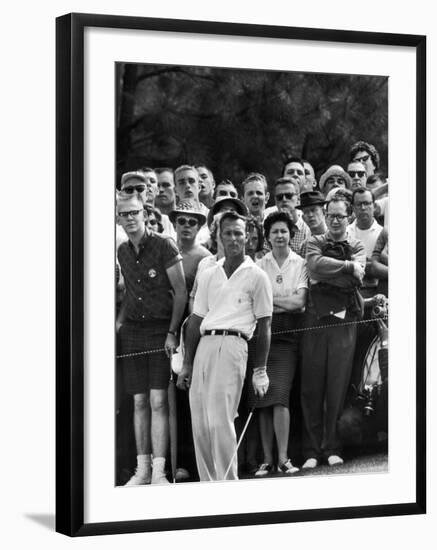 Arnold Palmer After Winning the Masters Tournament-George Silk-Framed Premium Photographic Print