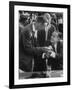 Arnold Palmer, Bobby Jones, Spectator at Masters' Tournament Play-Off-null-Framed Premium Photographic Print