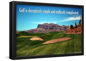 Arnold Palmer Golf Quote Poster-null-Framed Poster