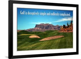 Arnold Palmer Golf Quote Poster-null-Framed Photo