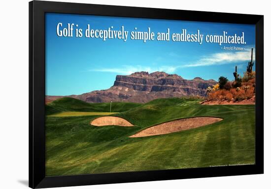 Arnold Palmer Golf Quote Poster-null-Framed Photo