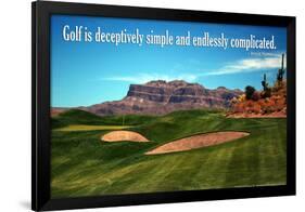 Arnold Palmer Golf Quote Poster-null-Framed Photo