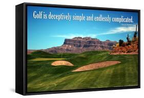 Arnold Palmer Golf Quote Poster-null-Framed Stretched Canvas