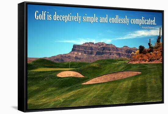 Arnold Palmer Golf Quote Poster-null-Framed Stretched Canvas