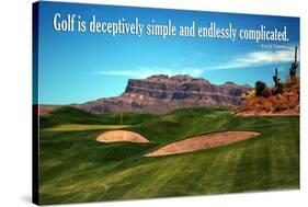 Arnold Palmer Golf Quote Poster-null-Stretched Canvas