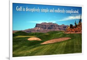 Arnold Palmer Golf Quote Poster-null-Framed Photo