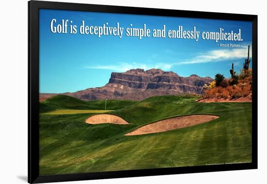 Arnold Palmer Golf Quote Poster-null-Framed Photo