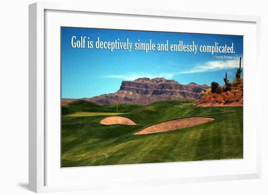 Arnold Palmer Golf Quote Poster-null-Framed Photo