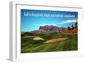 Arnold Palmer Golf Quote Poster-null-Framed Photo