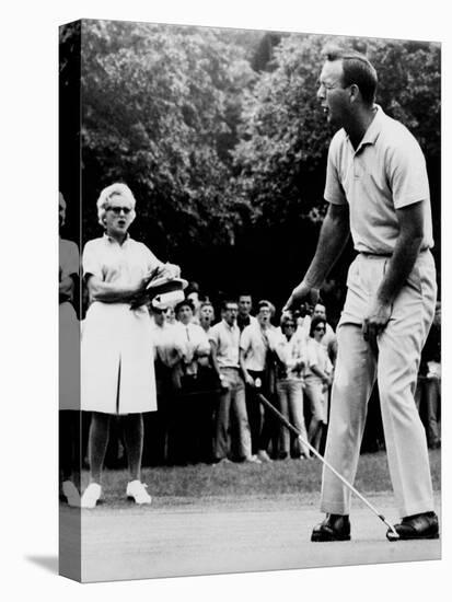 Arnold Palmer, Reacting to a Missed Put at the Westchester Country Club in 1964-null-Stretched Canvas