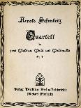 Cover of String Quartet, Opus 7-Arnold Schonberg-Giclee Print