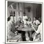 Arnoldo Mondadori To Lunch with His Wife and Some Writers-null-Mounted Photographic Print