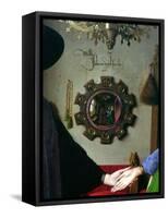 Arnolfini Marriage, Detail of Mirror, 1434-Jan van Eyck-Framed Stretched Canvas