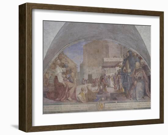 Arnolfo Facade of Duomo before its Demolition-Bernardino Poccetti-Framed Giclee Print
