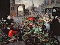Vegetable and Flower Market-Arnout de Muyser-Stretched Canvas