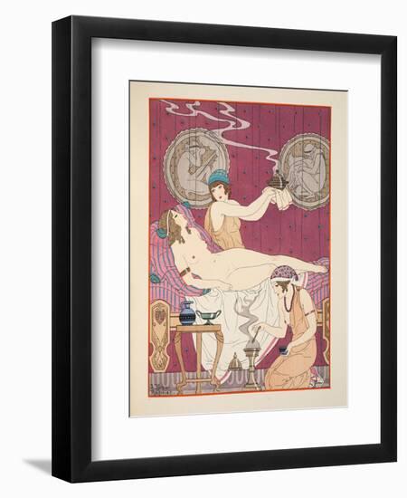 Aromatic Fumigations, Illustration from 'The Works of Hippocrates', 1934 (Colour Litho)-Joseph Kuhn-Regnier-Framed Giclee Print