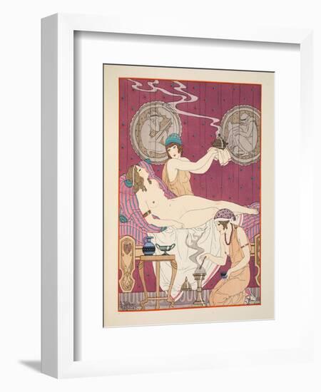 Aromatic Fumigations, Illustration from 'The Works of Hippocrates', 1934 (Colour Litho)-Joseph Kuhn-Regnier-Framed Giclee Print