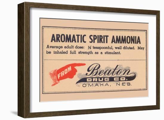 Aromatic Spirit Ammonia-null-Framed Art Print