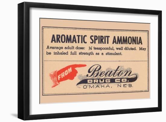 Aromatic Spirit Ammonia-null-Framed Art Print