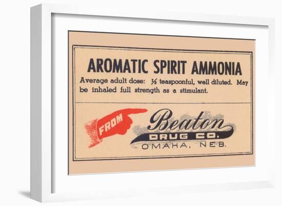 Aromatic Spirit Ammonia-null-Framed Art Print