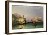 Arona and the Castle of Angera, Lake Maggiore, 1856-George Edwards Hering-Framed Giclee Print