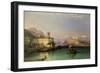 Arona and the Castle of Angera, Lake Maggiore, 1856-George Edwards Hering-Framed Giclee Print