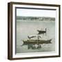 Arona (Italy), Panorama Taken from the Port of Angera's Port, Boats on the Lago Maggiore-Leon, Levy et Fils-Framed Photographic Print