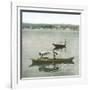 Arona (Italy), Panorama Taken from the Port of Angera's Port, Boats on the Lago Maggiore-Leon, Levy et Fils-Framed Photographic Print