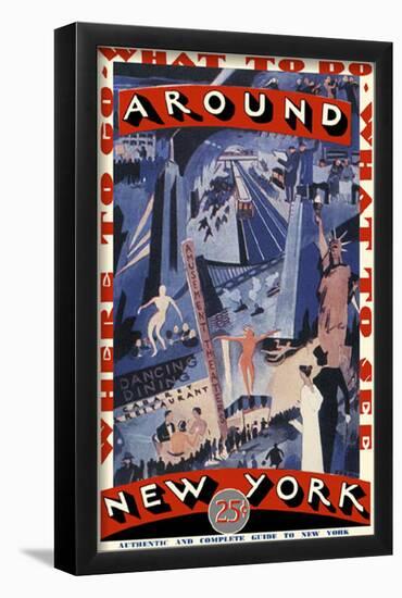 Around New York-null-Framed Poster