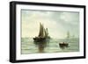 Around the Lighthouse-Edward Moran-Framed Giclee Print