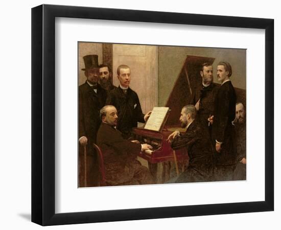 Around the Piano, 1885-Henri Fantin-Latour-Framed Giclee Print