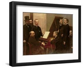 Around the Piano, 1885-Henri Fantin-Latour-Framed Giclee Print