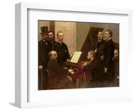 Around the Piano, 1885-Henri Fantin-Latour-Framed Giclee Print