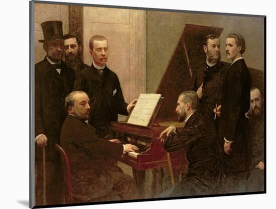 Around the Piano, 1885-Henri Fantin-Latour-Mounted Giclee Print