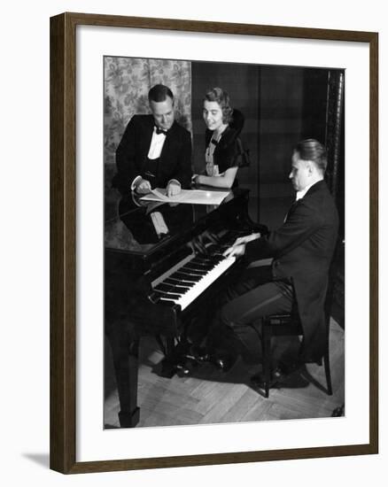 Around the Piano-null-Framed Photographic Print