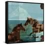 Around the Stable I-Dan Meneely-Framed Stretched Canvas