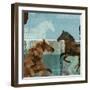 Around the Stable II-Dan Meneely-Framed Art Print